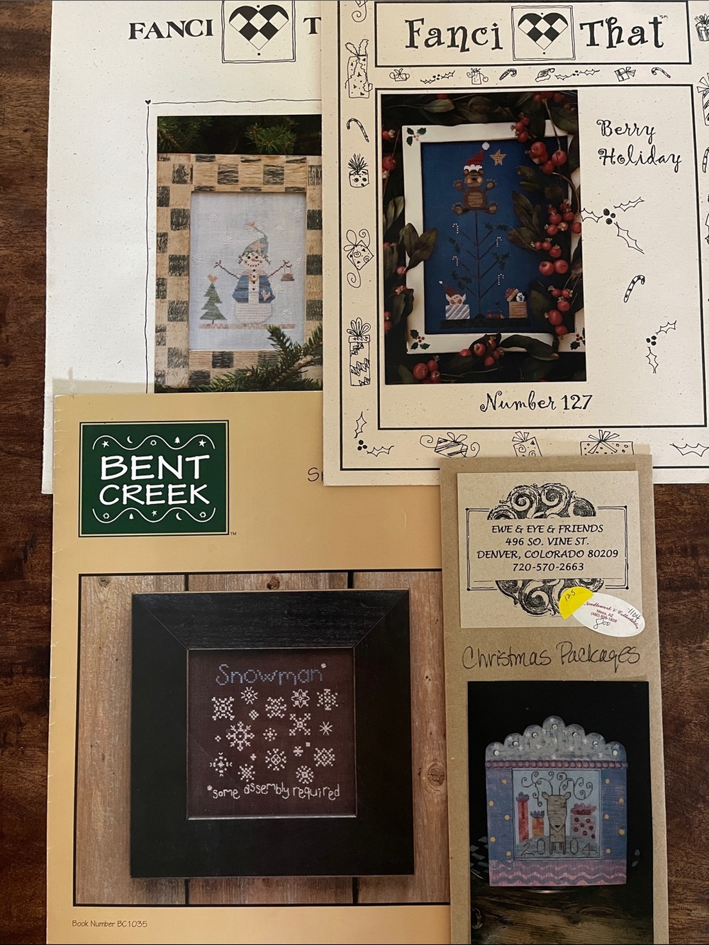 Bent Creek Cross Stitch Pattern Collection - Holiday Designs 4 booklets